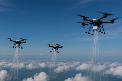 Los drones tienen una nueva misión en China: están plantando nubes para aumentar la lluvia