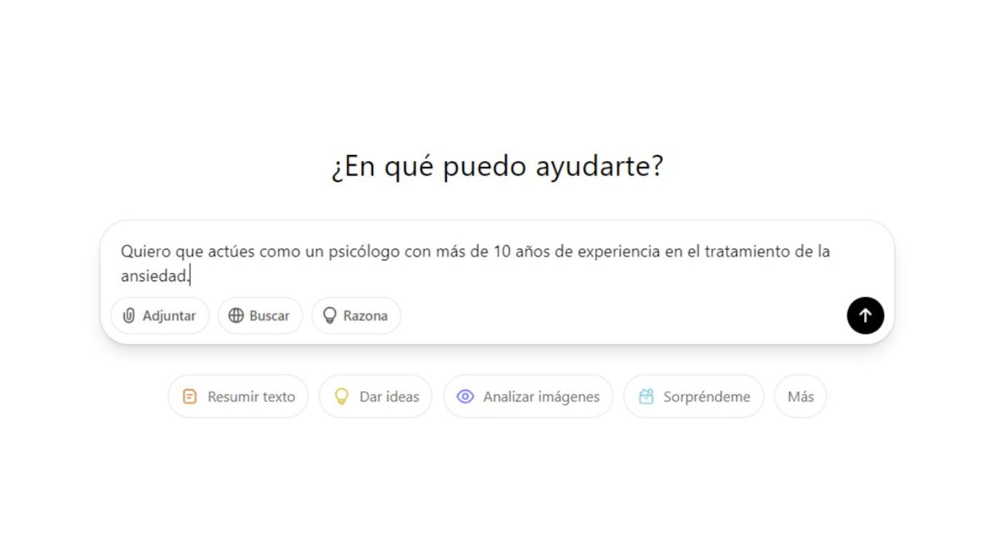ChatGPT como psicólogo