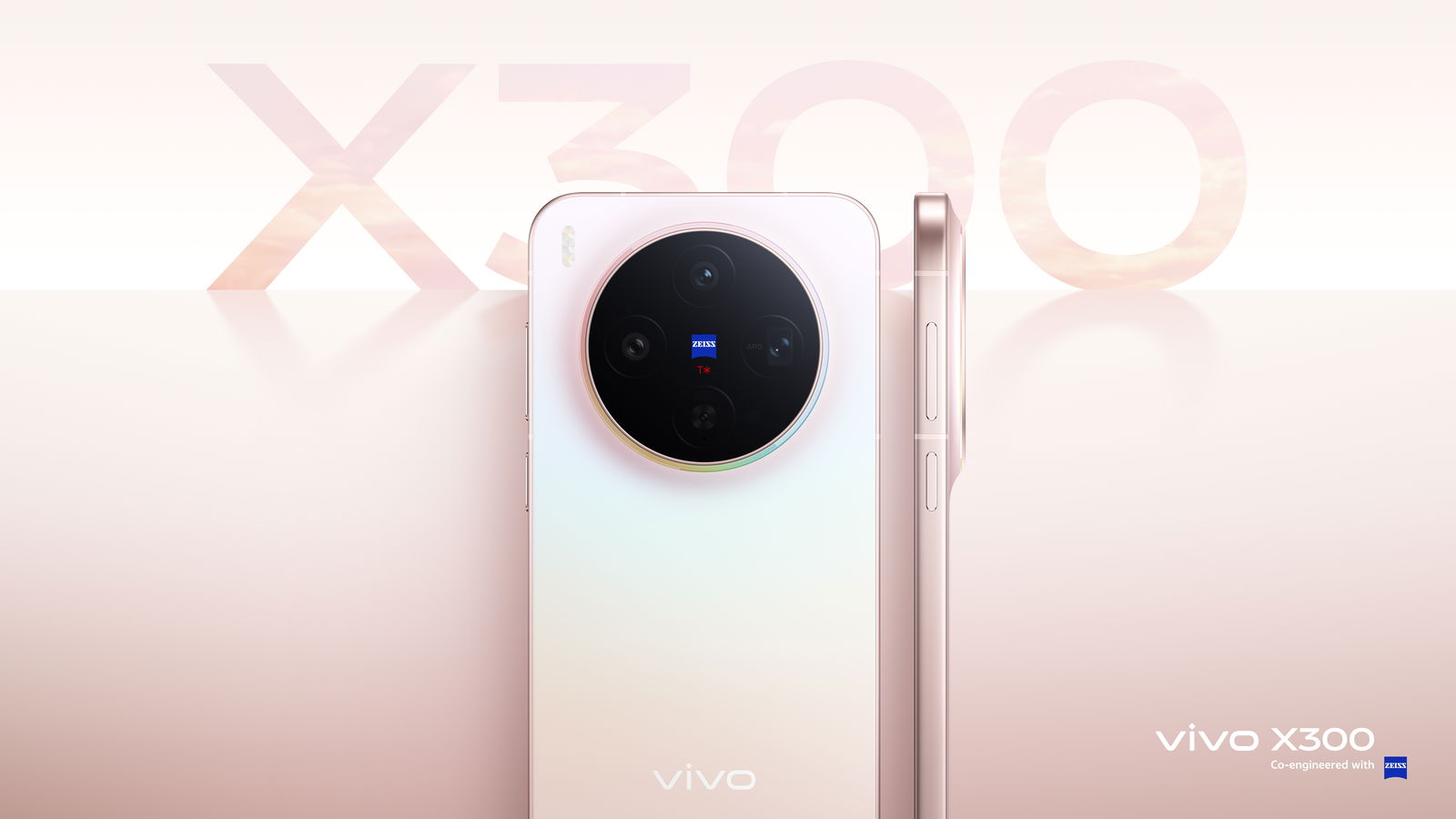 vivo X300 en color rosa