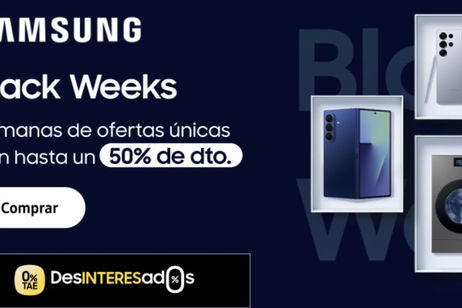 Las Black Weeks de Samsung.com dejan ofertas de hasta el 50 % de descuento y financiación en hasta 36 meses sin intereses