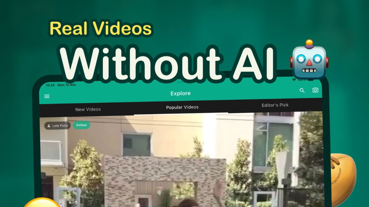 diVine app sin vídeos IA