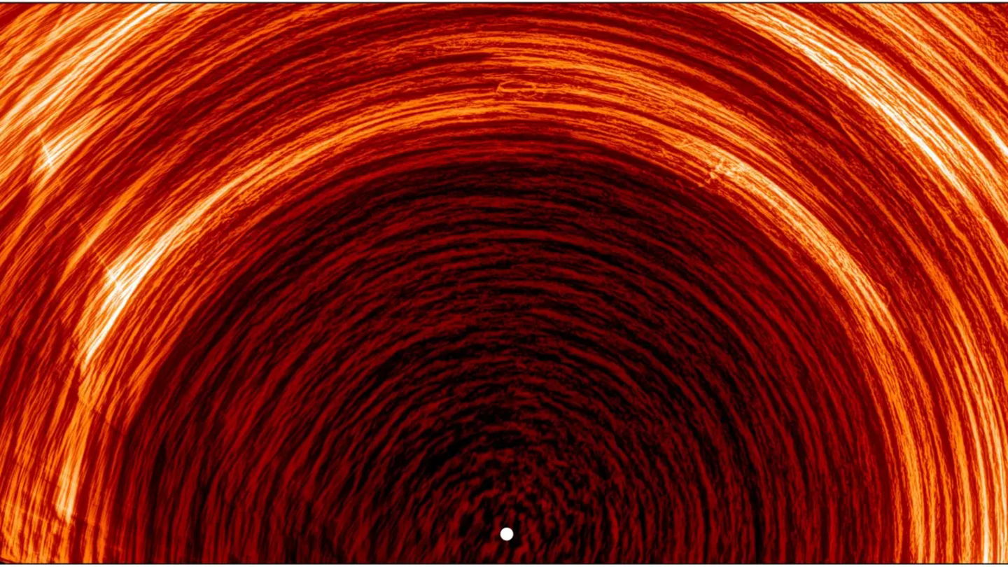 Imagen de la red magnética de la superficie solar
