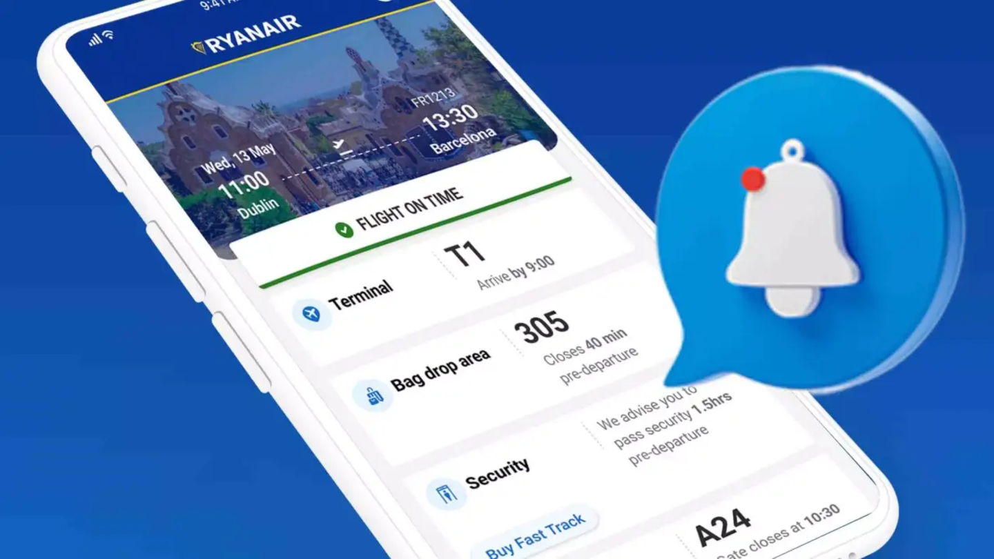La app de Ryanair será imprescindible para embarcar en los vuelos de la compañía