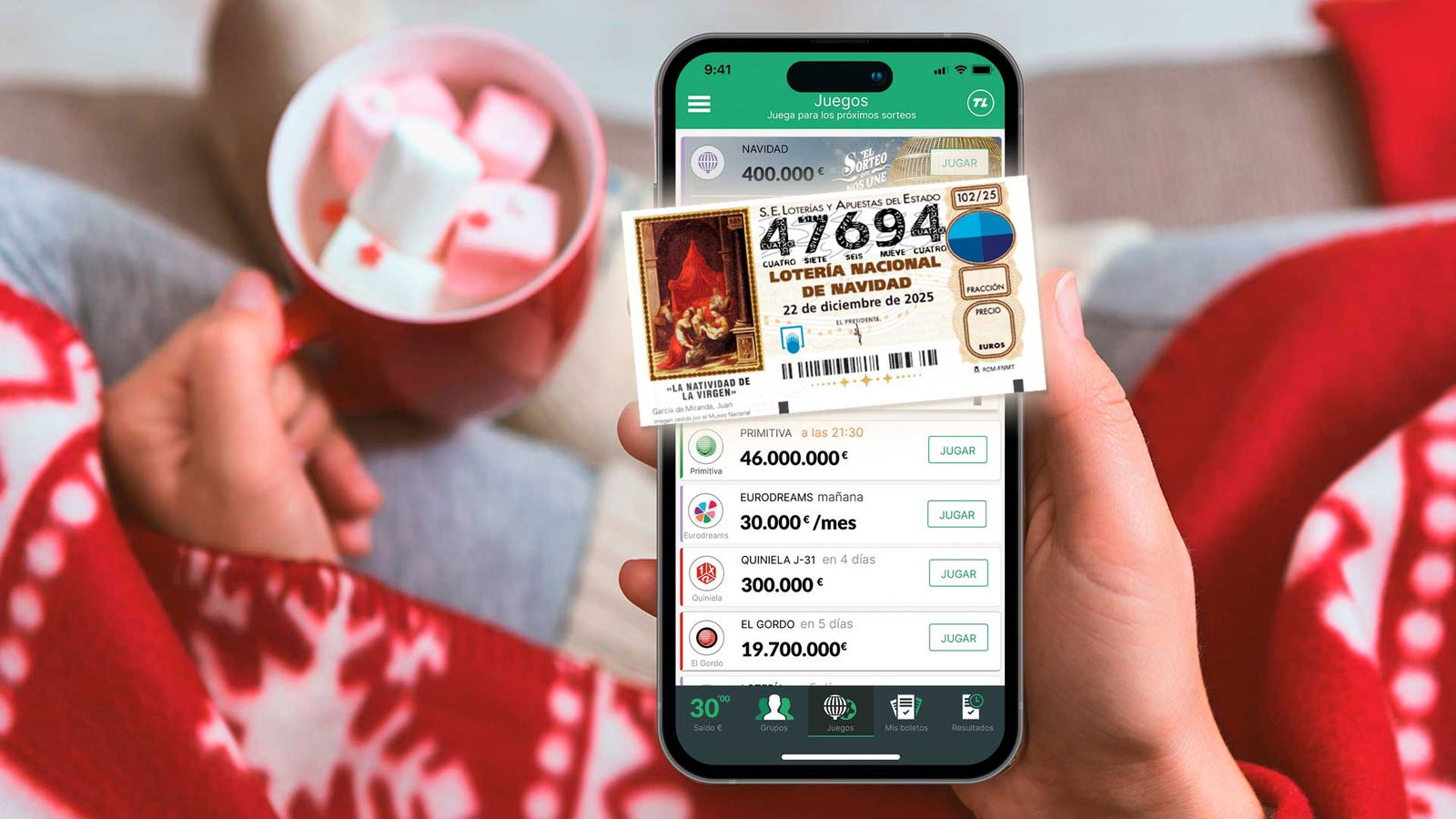 Aplicación para iPhone de TuLotero