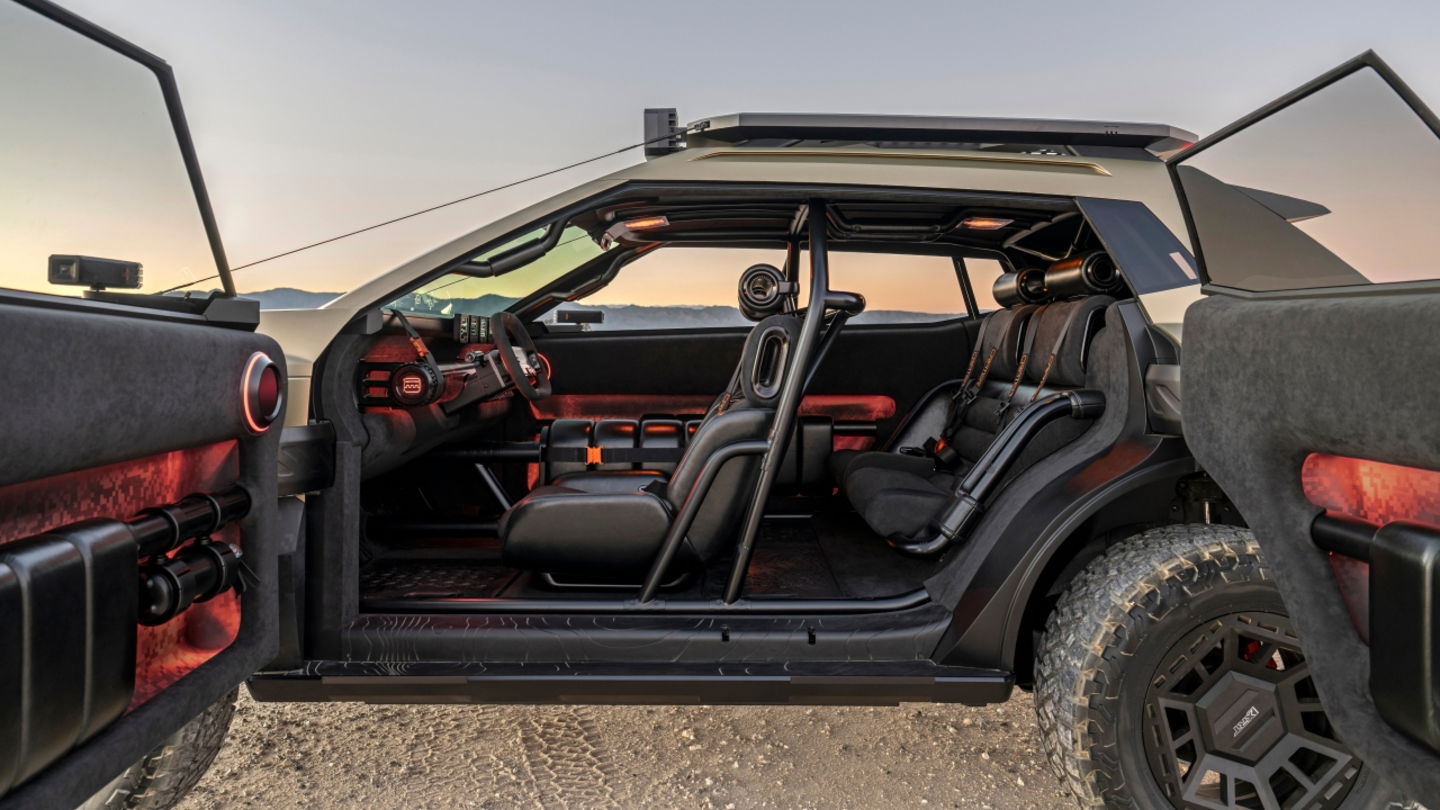 Vista lateral del interior del Hyundai CRATER Concept