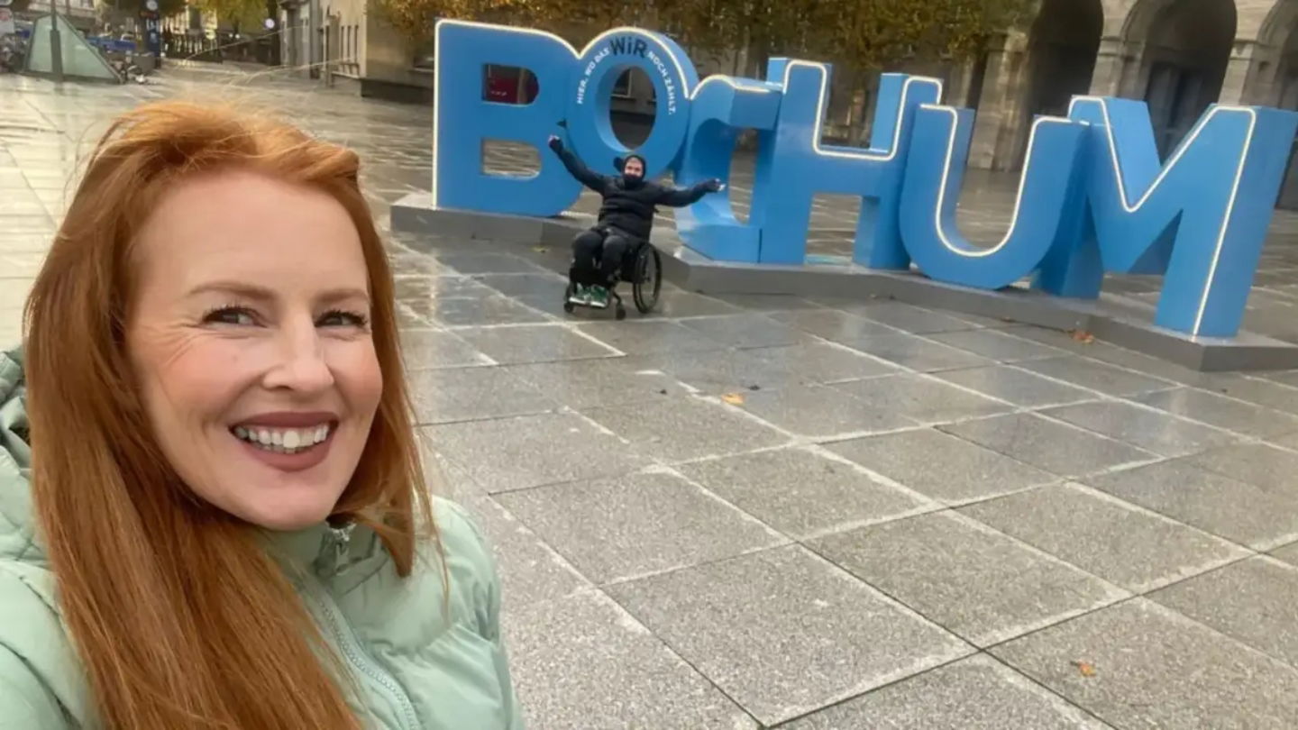 Dan y Anna en la ciudad alemana de Bochum