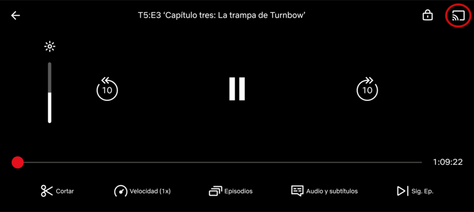 El botón marcado con un círculo rojo es el que está desapareciendo para algunos usuarios