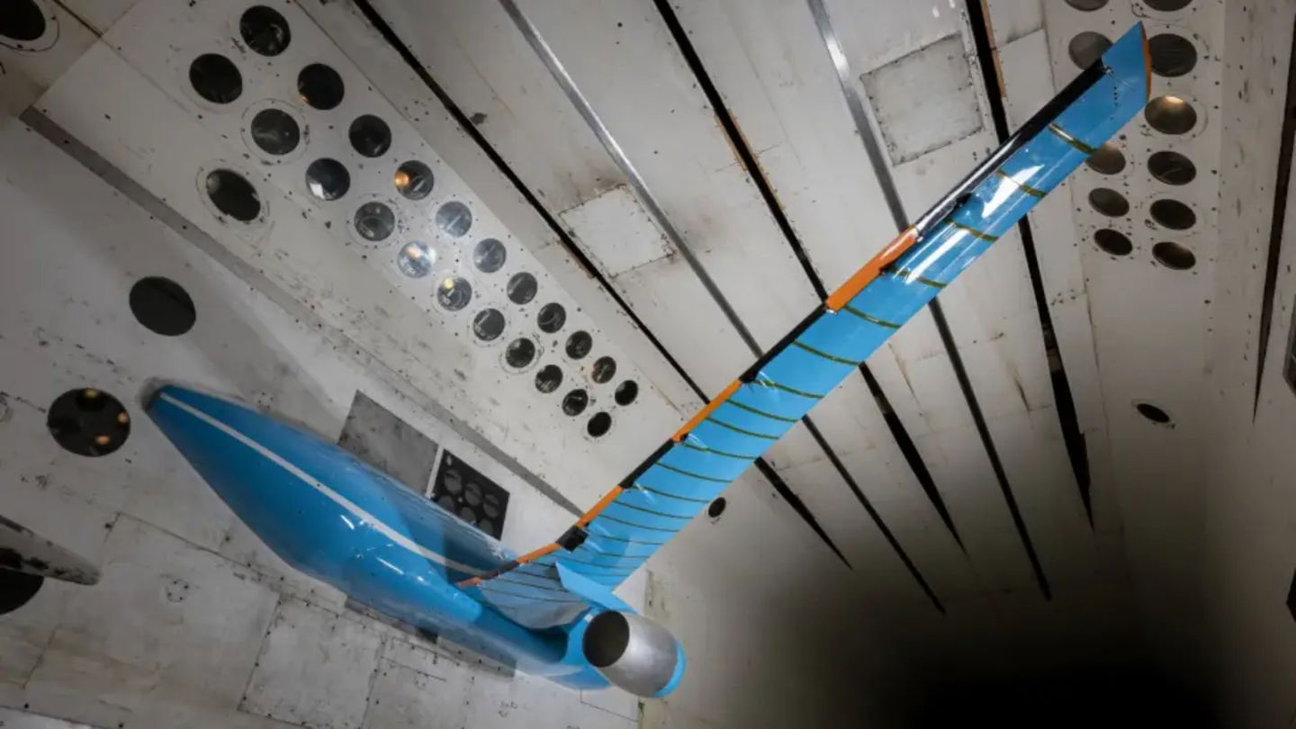 Otra vista al modelo de ala ideado por la NASA y Boeing