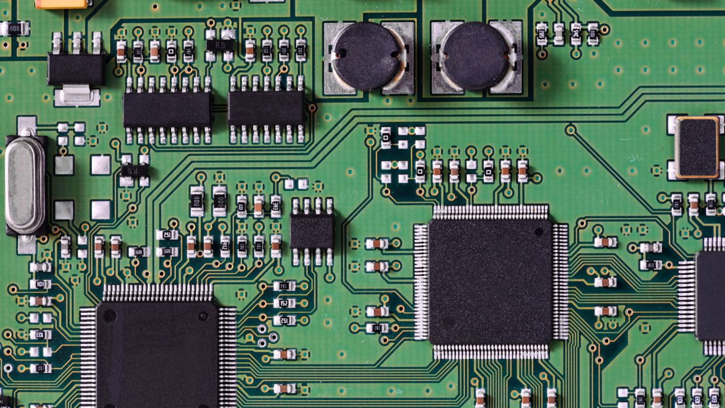 Placa de circuito de cerca