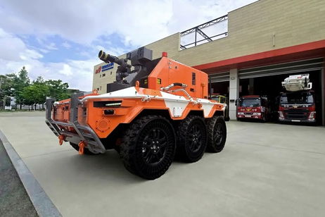 (Vídeo) Hyundai revela un robot contra incendios capaz de soportar temperaturas extremas