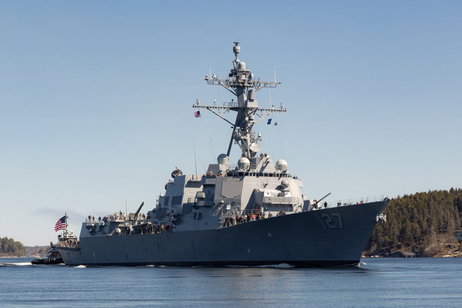 La Armada de Estados Unidos inicia las pruebas de mar del USS Patrick Gallagher, el último destructor de su clase